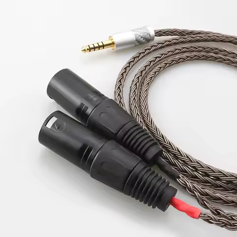 HiFi Balanced Audio Adapter Cable 4.4mm Male to Two 3‑Pin XLR Male for Sony WM1A / WM1Z / PHA‑2A / I