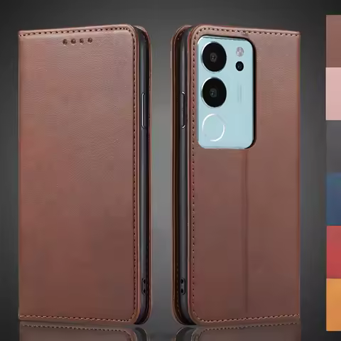 Magnetic attraction Leather Case for Vivo V29 V29Pro / Vivo V29 Pro Holster Flip Cover Case Wallet P