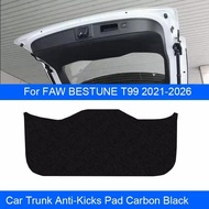 Car B-Pillar Door Trunk Protect Sill Pad PU Leather For FAW BESTUNE T99 2021-2026 Anti-Kicks Mat Scr