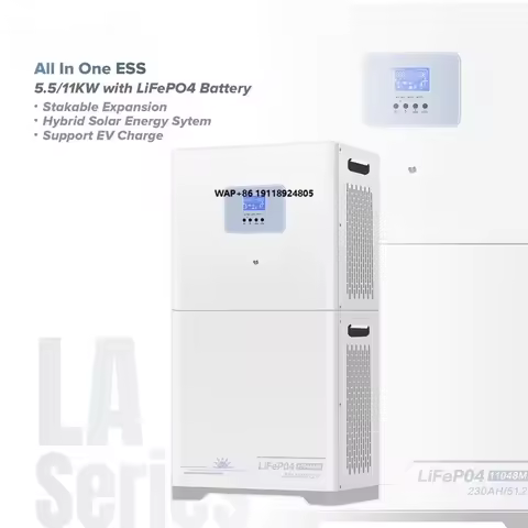 LiFePO4 Lithium Ion Battery 5kw 10kw 11kw 51.2V 100ah 200ah 48V with Hybrid Solar Inverter All in On