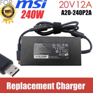 Replacement 20V 12A 240W AC Adapter for MSI Creator Z16P B12UHST GE66 Raider 11UE-642 Gaming Laptop 