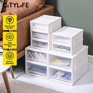 Citylife 3L/9L/24L Stackable Storage Drawer Plastic Container box Home Organizer Drawer Plastic Cabi