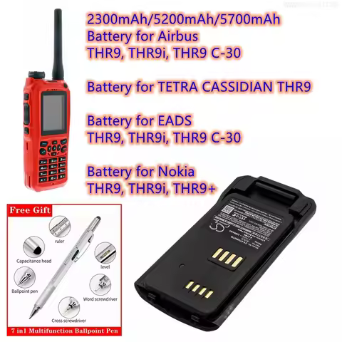 Two-Way Radio Battery 3.7V/2300mAh/5200mAh/5700mAh BLN-5i,BLN-6 for Airbus/EADS/Nokia/TETRA CASSIDIA