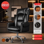 GDeal Ergonomic Computer Chair Headrest Office Chair Recliner PU Leather 135° Recline Komputer Kerus