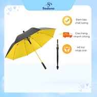 Large Size Umbrella 125cm With Retractable Cover, Elastic Long Handle Car Umbrella Anti-Flip, Anti-U