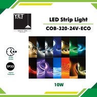 YETPlus Peel & Stick Tap 10W/m ECO COB LED Strip Light Lampu 5 Meter 灯带 6500K Daylight 4000K Cold Wh