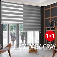 (2Blinds / Set) LUCY - Korea Blackout Zebra Blinds