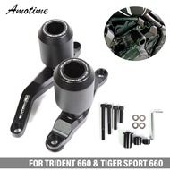 สำหรับ Triumph Trident 660 Trident660 2021-2025 Triple Tribute Edition 2024-2025 รถจักรยานยนต์ตกกรอบ