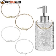 1box 4pcs 4 style Word Soap Lotion Link Bracelets set for Women Mixed color 8-1/4 inch(21cm) 1pc/sty