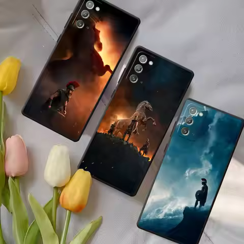 Phone Case for Samsung Galaxy Note 20 Ultra 5G 10 Plus 9 Black TPU Cover Odysseus The Odyssey M12 J6