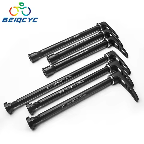 Bicycle thru axle skewer quick release skewers bicycle wheel fork axle 15mm front thru axle to 12mm 