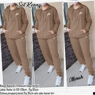 KENNY Jumbo Paket Setelan Baju Wanita Bigsize Casual Olahraga Jogging