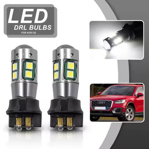 For Audi Q2 2016-Up Canbus Error Free PW16W PW24W PWY24W LED Daytime Running Lights DRLs Bulb Headla