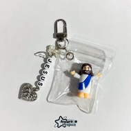 GANTUNGAN JESUSKeychain BAG HANGER CHRISTIAN SPIRITUAL ACCESSORIES BY ISVARA PROJECT
