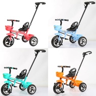 TOY PH 4 in 1 Baby Stroller Toddler Baby 3 Wheels Trolley Bike baby tricycle with Push Handle