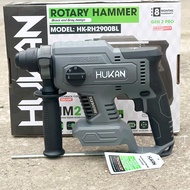 Máy Khoan Bê Tông Pin HUKAN 2900 BL Không Chổi Than Tặng Kèm 3 Mũi Khoan 2 Mũi Đục Chính Hãng Hukan