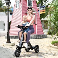 Will Jedi Portable Folding Electric Vehicle Adult Mini Three-Wheeled Scooter Ultra-Light Scooter Bat