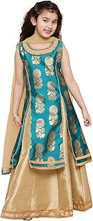 Kids Silk Blend Indian Lehenga Choli Dress for Girls