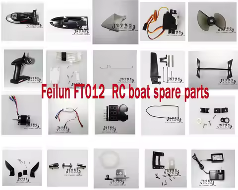 Feilun FT012 RC Boat Spare Parts Motor Servo Battery ESC Remote Controller Charger Body Cover Shell 