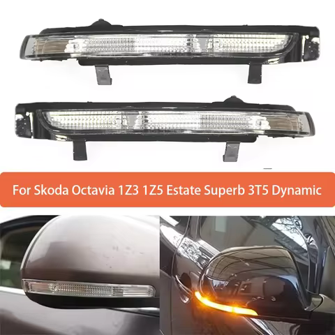 Rearview Mirror Turn Signal Light For Skoda Octavia 1Z3 Hatchback 1Z5 Estate Superb 3T5 Reverse Mirr