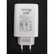Original TECNO 45W Fast Charging Spark 40 Pro Pova 7 Charger Adapter
