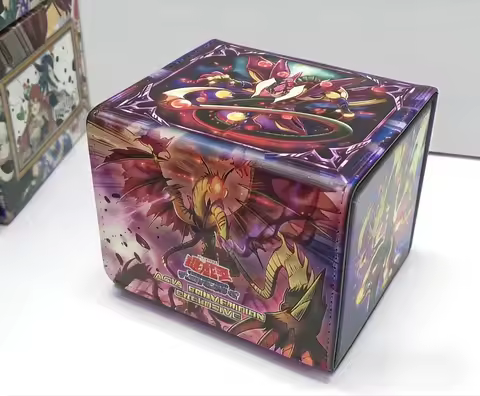 Original DIY Yugioh Predaplant Deck Box Yu-Gi-Oh! TCG OCG PTCG Trading Cards Pu Leather Storage Box 