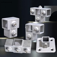 HH 1Pcs Square Tube Connection Piece Aluminum Alloy Elbow Three-way Square  Fixed Joint Storage Ra R