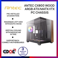 EDGE | ANTEC CX800 Wood ARGB ATX/mATX/ITX PC Chassis