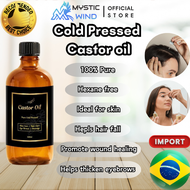 Premium Castor Oil | Cold Pressed | Pure Natural Carrier Oil | Minyak Castor | Hexane Free - (50ML/1