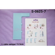 S-0625-7 Scrapper embosser buttercream cake tart cake 7 (OTHER - OTHERS)