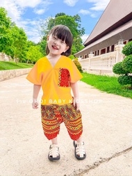 ชุดไทยประยุกต์เด็ก เสื้อ+โจงกระเบน⚡️