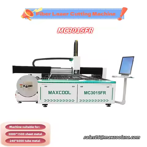 Dual Use Laser Cutting Machine MC3015FR 1500w 2000w 3000w 6000w 12000w Fiber Laser Cutter For Sheet 