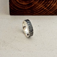 Abstract Men's Ring Casual Ring 925 Silver Cp.47