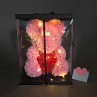 Sweet Bear Rose Holding Head ️ Valentine's Day Gift Teddy Bear-Gf5151 Birthday valentine Flower