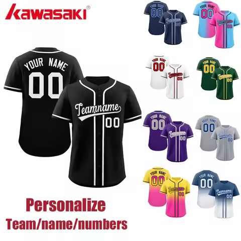 Men Baseball Jersey Women jersey baseball Custom Team Shirt Print Person Name Number Stripe Hip Hop 
