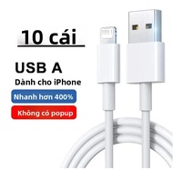 10/20 Chiếc USB A Sang Lightning 8Pin Cáp 1M/2M Dây Sạc Cho iPhone 6/7/8/XR/11/12/13/14 Pro Max MFi