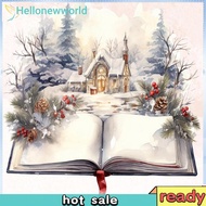 Winter Xmas Book Full DIY 5D Round Drill Diamond Art Kits Diamond Art Diamond Painting Diamond Paint
