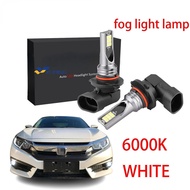 Xuming สำหรับ Honda Civic FC (ปี2016-2020) (ไฟตัดหมอก)-หลอดไฟไฟตัดหมอก LED ด้านหน้า6000K 12-24V สีขาวสว่าง (1คู่)