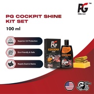 Perma Glass PG Cockpit Shine Kit Set (100ml) | UV Protection Non-Greasy Matte Finish Dust Repellent 
