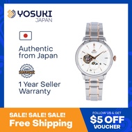 ORIENT Automatic RA-AS0101S Sun &amp; Moon Open heart Classic White Pink Gold Silver Stainless  Wrist Watch For Men from YOSUKI JAPAN / RA-AS0101S (  RA AS0101S RAAS0101S RA-A RA-AS01 RA-AS010 RA AS010 RAAS010 )