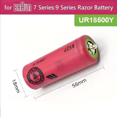 720s-4 790cc-4 7 Series 9 Series UR18500Y for Braun Shaver Rechargeable Lithium Battery