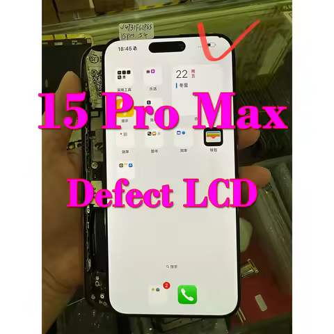 Defect LCD For iPhone 15 Pro Max LCD Touch Screen Digitizer Assembly For iPhone 15ProMax A2849 A3105