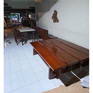 Solid trembesi bench 2 meters x 40 x 45cm Free shipping to Java and bali