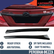 Perodua Bezza 2020 - 2024 Trunk Streamer Carbon Fiber Cover accessories (delete chrome)