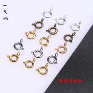 6mm Gold White k Color Spring Buckle Handmade diy Accessories Necklace Buckle Connector Bracelet Buc
