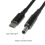 Type C to Dell Fast Charging Cable 4.5*2mm 100W