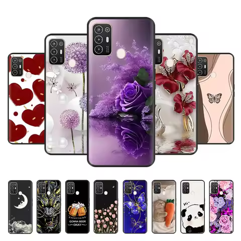 For ZTE Blade A52 Case Stylish Painted Silicone Soft Protector Cover Phone Cases For ZTE Blade A52 F