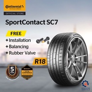 Continental SportContact SC7 R18 235/40Z 225/40Z  245/40Z 265/40Z (with installation)