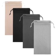 Pack of 4 Soft Glasses Case 17.5 x 9 cm Microfibre Glasses Bag Jewellery Pouch Glasses Case Microfib