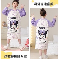 95~155cm Girls' Clothing Skirt Add Velvet In Winter Cute Cartoon Pattern